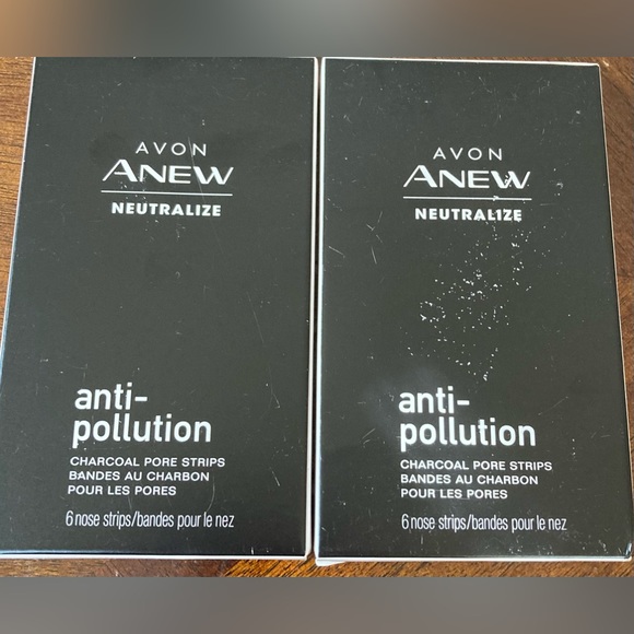 NWT Avon ANEW anti-pollution charcoal pore strips lot of 2 - Picture 2 of 3